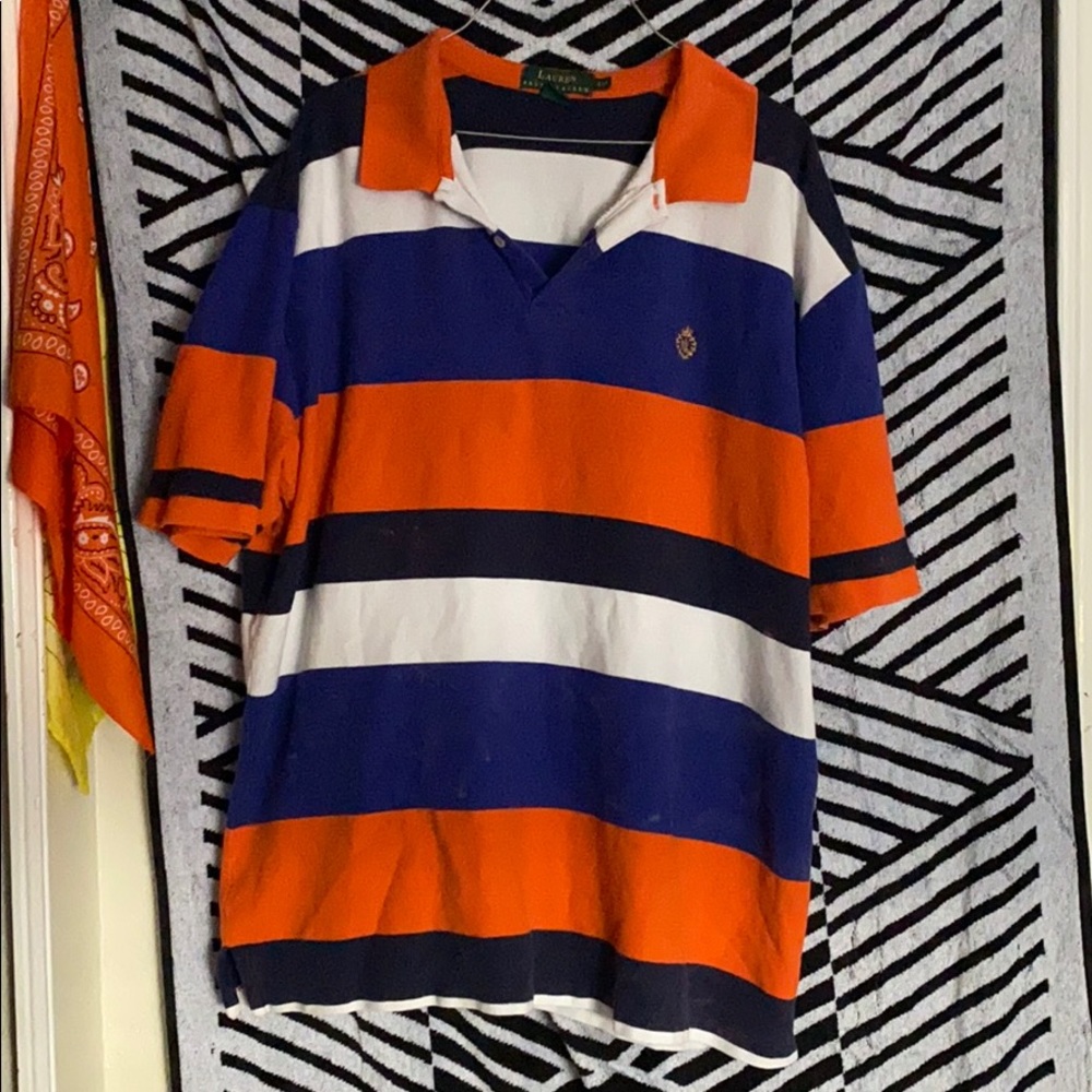 Collared stripped shirt